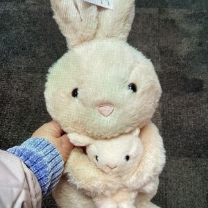 New Joyworld Easter Plush- momma with baby bunnies